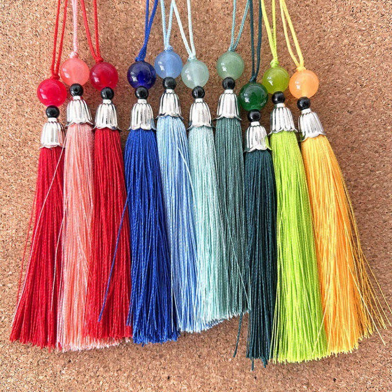 Beaded Trim Fringe - 5/10/20 Stück handgefertigte, seidig weiche Quasten