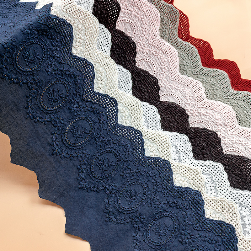 Lace Ribbon Trim - 2Yards Bunte Baumwolle Bestickt Spitze Net