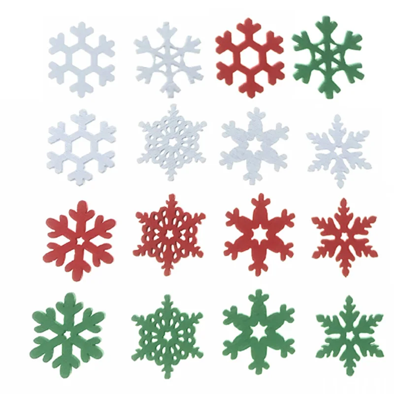 Christmas Craft Embellishment - 50 Stück 20MM Holzscheiben in verschiedenen