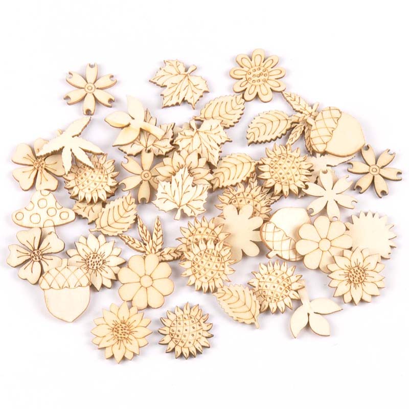 30pcs 25-30mm Holz DIY Zubehör – Embellishments For Scrapbooking Bewertung und Preis