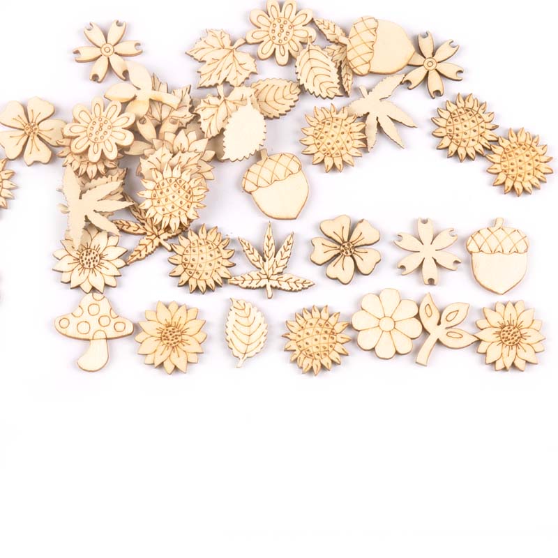 30pcs 25-30mm Holz DIY Zubehör – Embellishments For Scrapbooking Bewertung und Preis