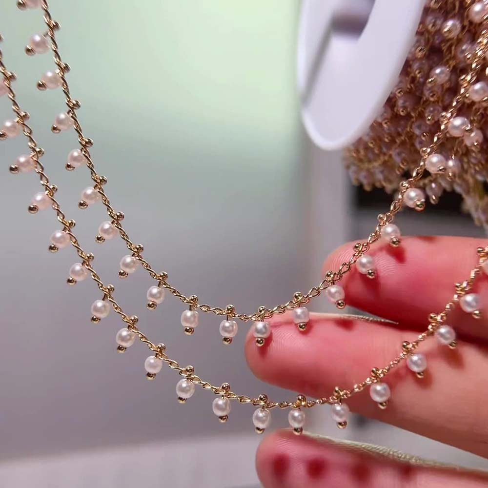 0,5 M 1 M Imitation Perle Ball – Pearl Trim Chain Bewertung und Preis