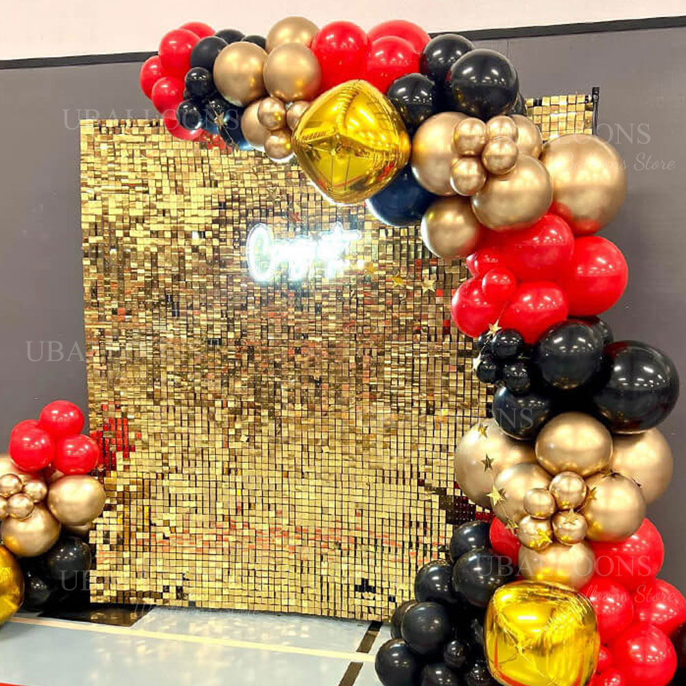 Champagner-Gold-Schimmer-Hinte – Sequin Fabric Panel Bewertung und Preis
