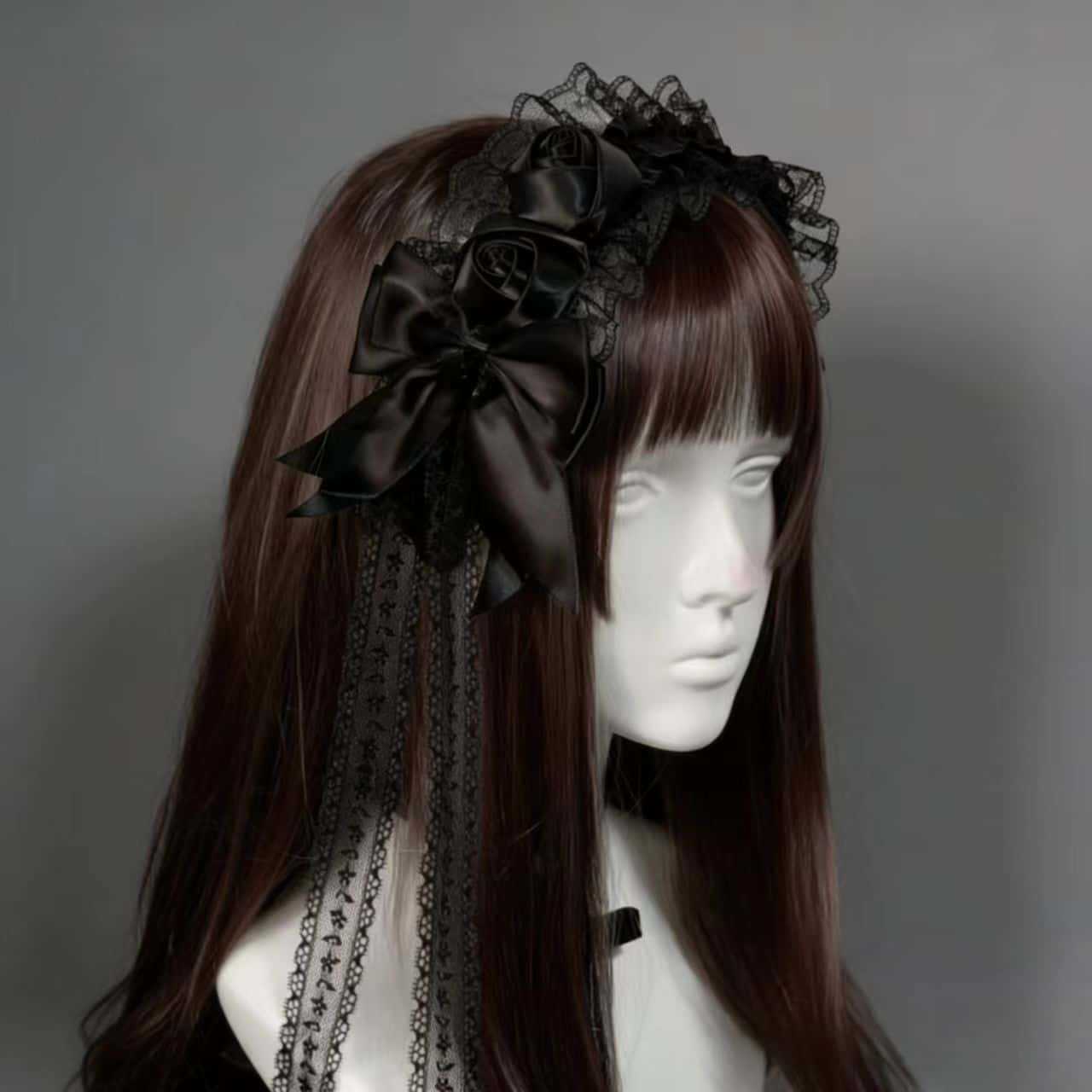 Gothic-Lolita-Spitzen-Stirnbän – Tassel Fringe Trim Bewertung und Preis