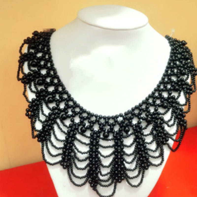 Neue Perlenbesetzte Spitzenkra – Beaded Trim Fringe Bewertung und Preis