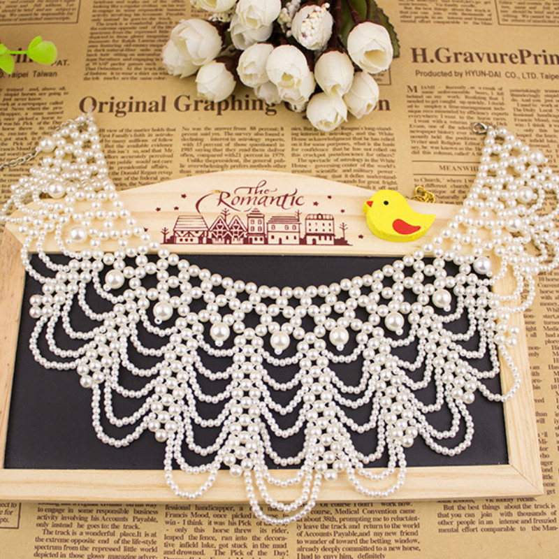 Neue Perlenbesetzte Spitzenkra – Beaded Trim Fringe Bewertung und Preis