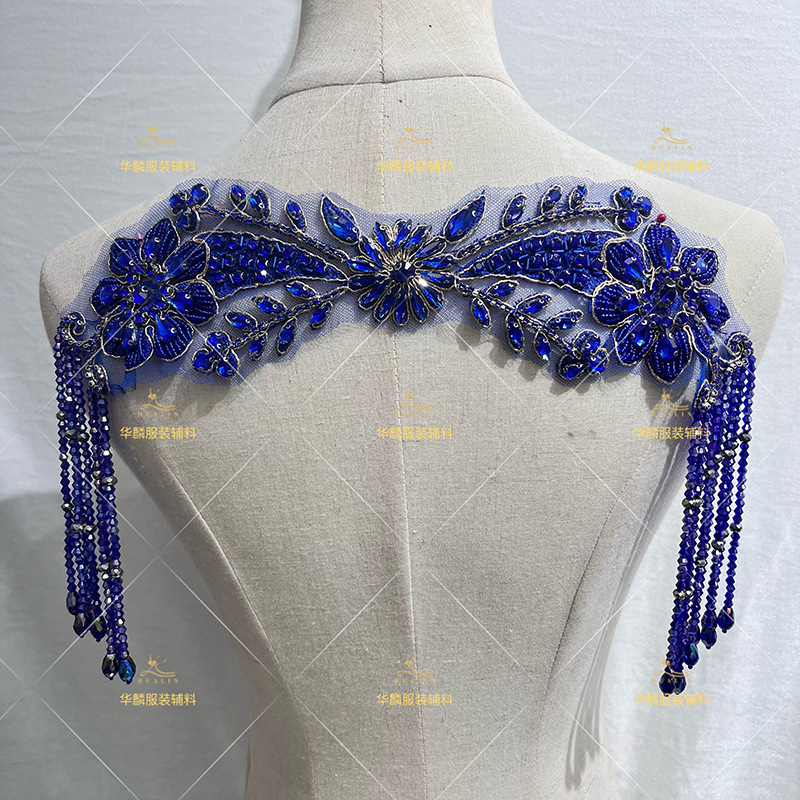 Handperlen-Fransenbesatz mit A – Beaded Trim Fringe Bewertung und Preis