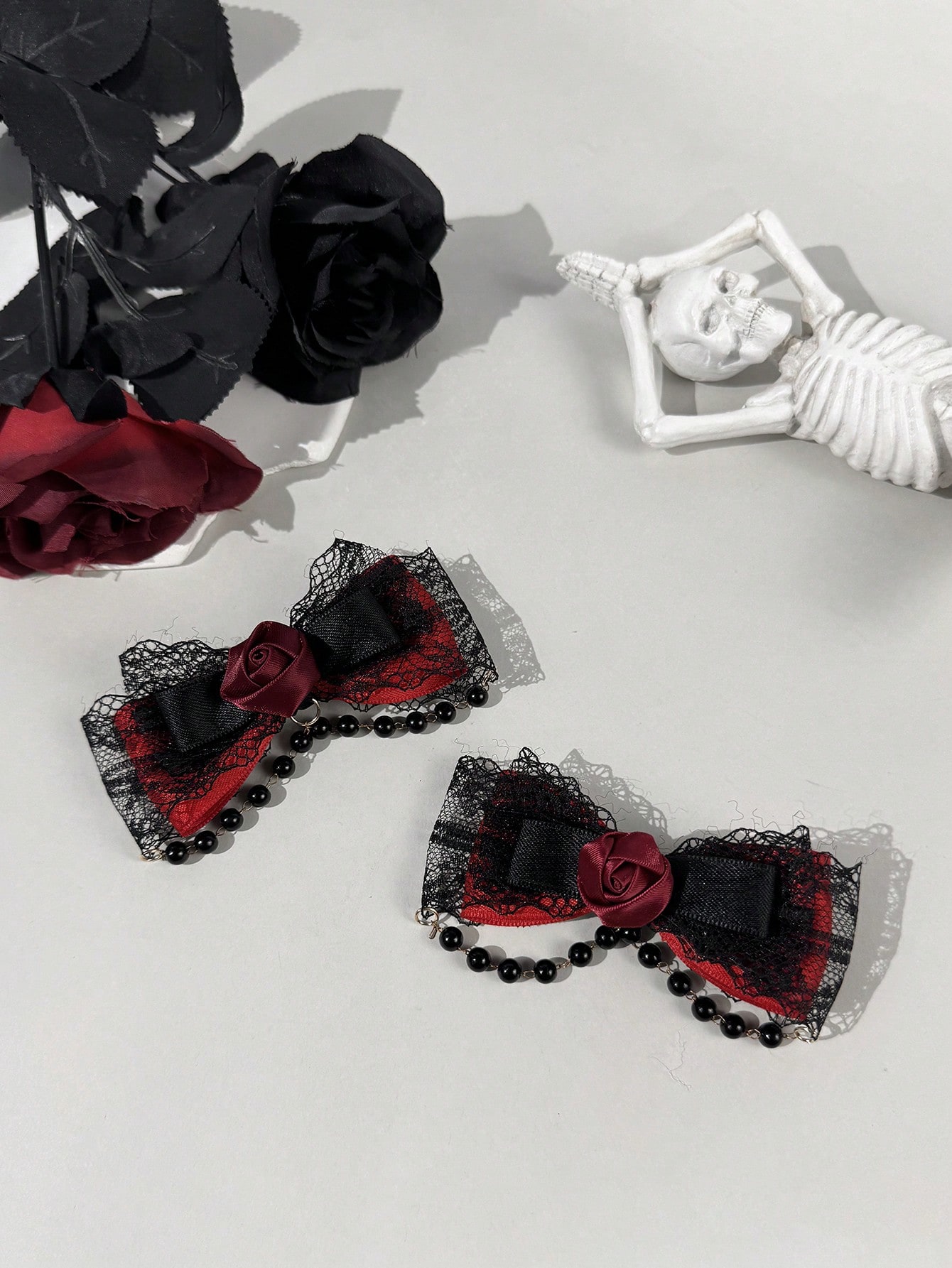 2-teilige Haarspange im gotisc – Lace Ribbon Trim Bewertung und Preis
