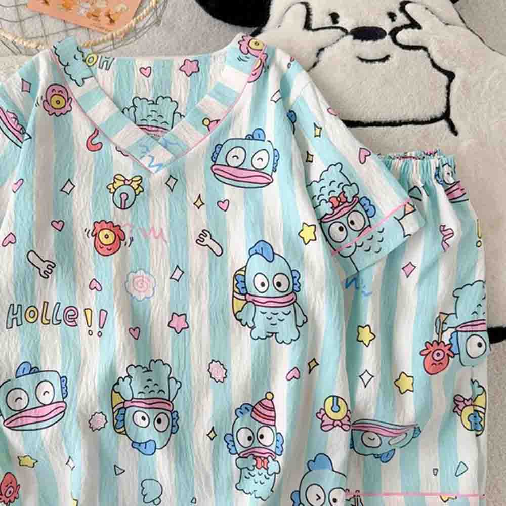 Sanrio Hangyodon Damen-Pyjama- – Embellish Knit Bewertung und Preis