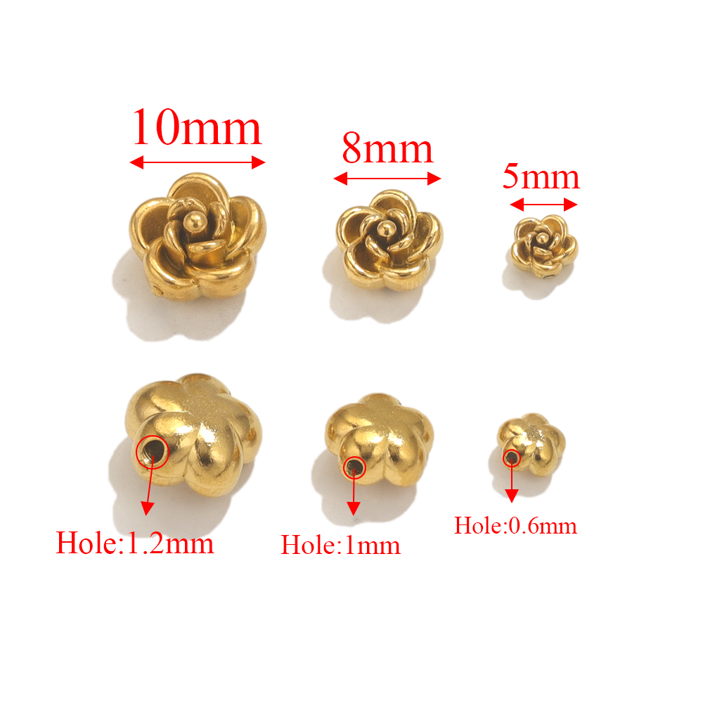 10 Stück Edelstahl Rose Blume  – Embellishment Crafts Bewertung und Preis