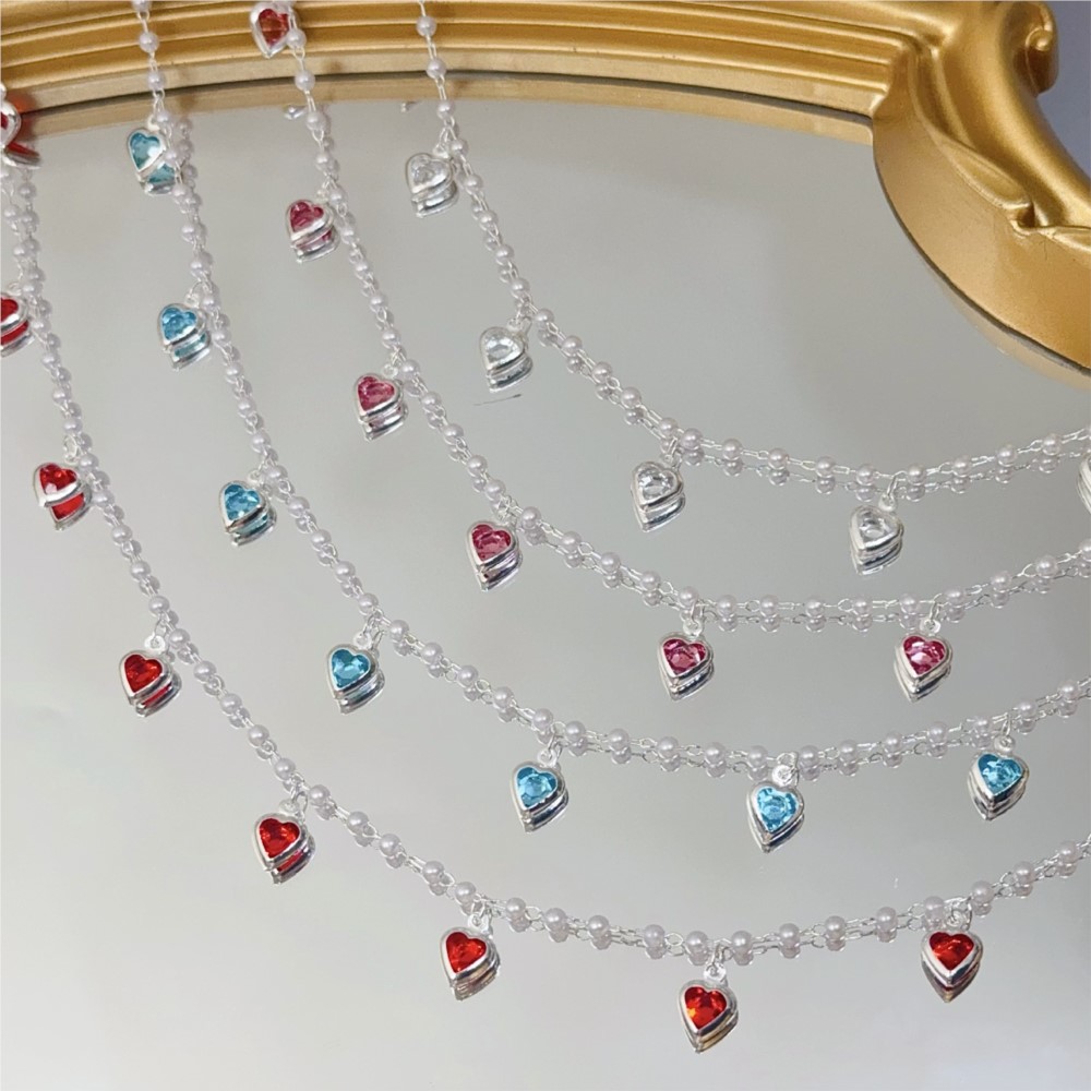 0,5 Meter/1 Meter Rosa Kristal – Pearl Trim Chain Bewertung und Preis