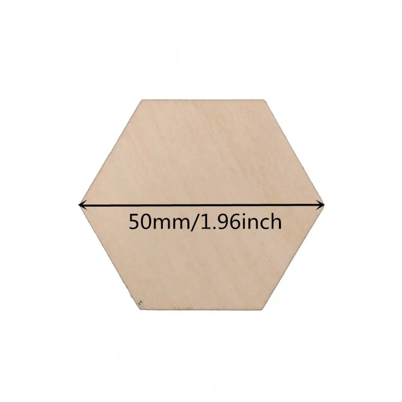 10–120 mm hölzerne sechseckige – Christmas Craft Embellishment Bewertung und Preis