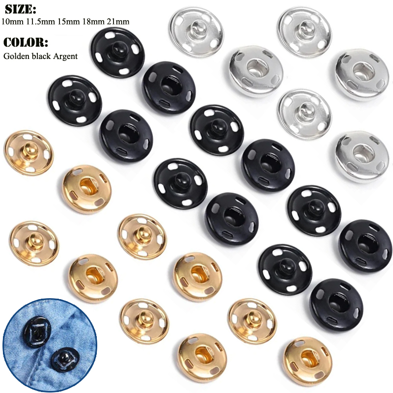 10/50 Set 8-10mm Metall Aufnäh – Iron On Stud Set Bewertung und Preis